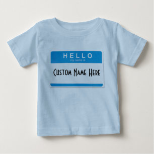 こんにちは私の名前はあります(カスタム) ベビーTシャツ