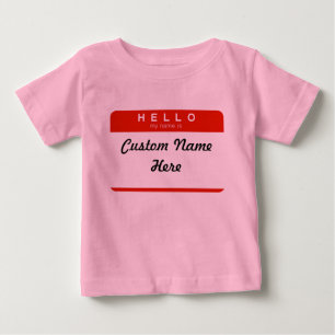 こんにちは私の名前はあります(カスタム) ベビーTシャツ