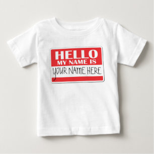 こんにちは私の名前はあります ベビーTシャツ
