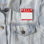 こんにちは私の名前はあります… ボタン 缶バッジ (インサイチュ)