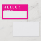 こんにちは私の名前はあります… 名刺 (正面/裏面)
