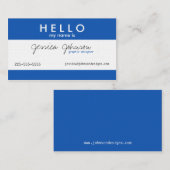 こんにちは私の名前はあります 名刺 (正面/裏面)