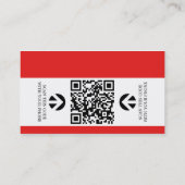 こんにちは私の名前はあります(QRコードと) 名刺 (裏面)