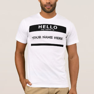 こんにちは私の名前はあります Tシャツ