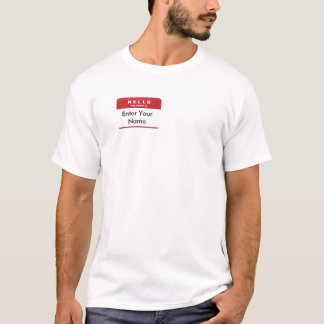 こんにちは私の名前はあります…. Tシャツ
