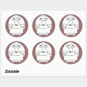 こんにちは私の名前はアイスブレーカーイベントシール ラウンドシール (シート)