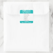 こんにちは私の名前はアレルギー無料のベーキングベイクセール スクエアシール (バッグ)