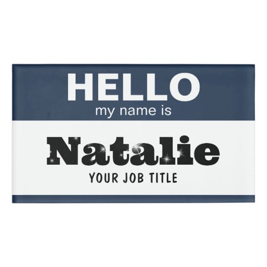 こんにちは私の名前はカスタマイズ看護学生ナース 名札 (正面)