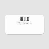 こんにちは私の名前はカスタムです 名札 (正面)
