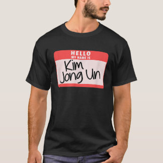 こんにちは私の名前はキム・ジョンウン面白いハロウィーンKim C Tシャツ