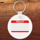 こんにちは私の名前はコピー空白の キーホルダー (正面)