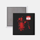 こんにちは私の名前はジェイソン面白いハロウィーンの衣装 マグネット (正面/裏面)