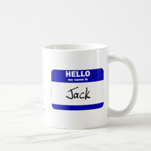 こんにちは私の名前はジャックはです(青い) コーヒーマグカップ