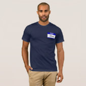 こんにちは私の名前はジョニーはです(青い) Tシャツ (正面フル)