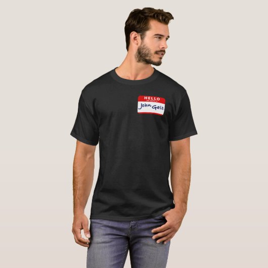 こんにちは私の名前はジョンGaltです Tシャツ (正面フル)