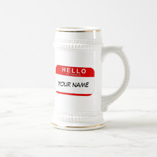 こんにちは私の名前はステインです ビールジョッキ