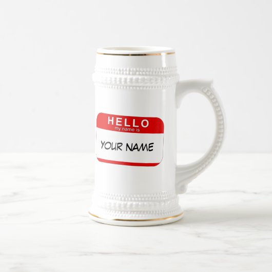 こんにちは私の名前はステインです ビールジョッキ (右)