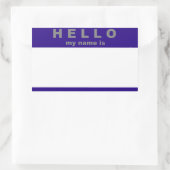 こんにちは私の名前はステッカー 長方形シール (バッグ)