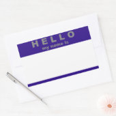 こんにちは私の名前はステッカー 長方形シール (封筒)