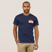 こんにちは私の名前はタナーはです(赤い) Tシャツ (正面フル)