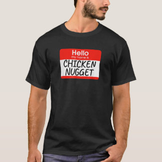 こんにちは私の名前はチキンナゲット怠惰な衣装ハロ Tシャツ