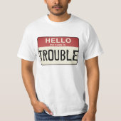 こんにちは私の名前はトラブル Tシャツ (正面)