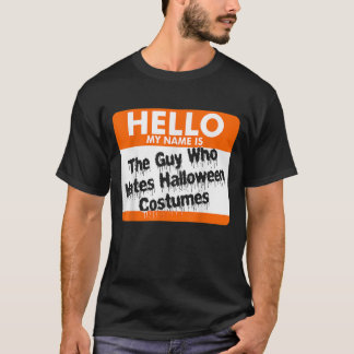 こんにちは私の名前はハロウィーンのコスチュウを嫌う男である Tシャツ