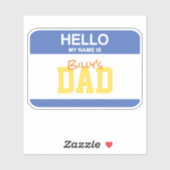 こんにちは私の名前はパパ名札キッズ子育てユーモア シール (シート)