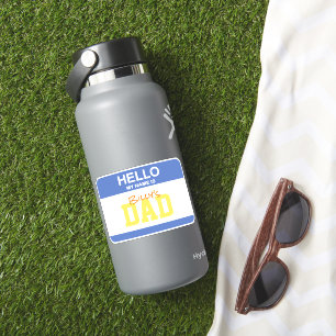 こんにちは私の名前はパパ名札キッズ子育てユーモア シール