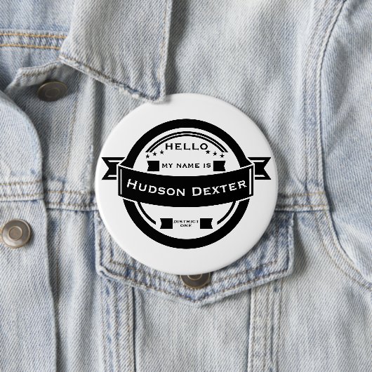 こんにちは私の名前はパーソナライズされたHello Gift 缶バッジ (インサイチュ)