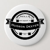 こんにちは私の名前はパーソナライズされたHello Gift 缶バッジ (正面)