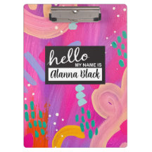 こんにちは私の名前はピンクガーリー抽象芸術美学