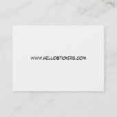 こんにちは私の名前はプロフィールカードです 名刺 (裏面)