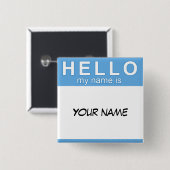こんにちは私の名前はボタンです 缶バッジ (正面&裏面)