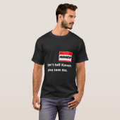 こんにちは私の名前はマネージャー私はカレン・カップル社と一緒に Tシャツ (正面フル)