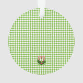 こんにちは私の名前はルドルフ名札オフィスホリデー オーナメント (裏面)