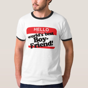 こんにちは私の名前は世界で最も最高のなボーイフレンドです Tシャツ