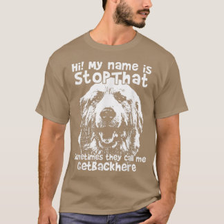 こんにちは私の名前は停止ですピレおもしろいネー素晴らし Tシャツ