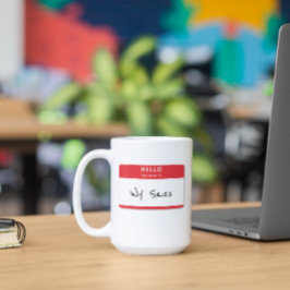 こんにちは私の名前は失礼またはカスタマイズ可能おもしろいである コーヒーマグカップ