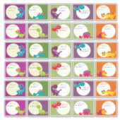 こんにちは私の名前は恐竜の男の子の女 シール (正面)