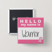 こんにちは私の名前は戦士の乳癌です 缶バッジ (正面&裏面)