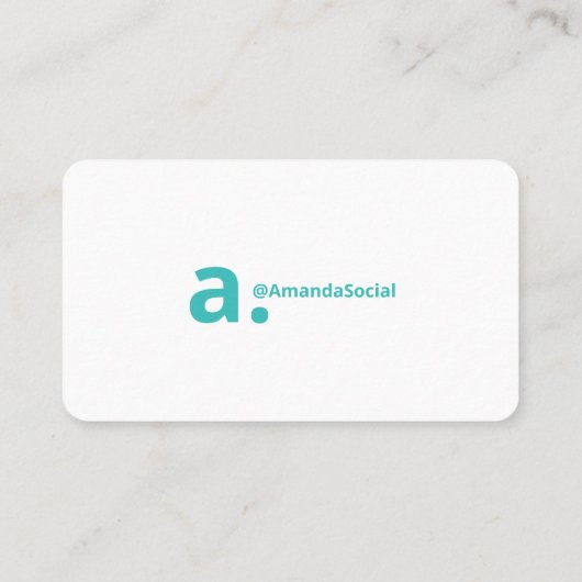 こんにちは私の名前は斜はっきりした線の影ティール（緑がかった色）グラデーション 名刺 (裏面)