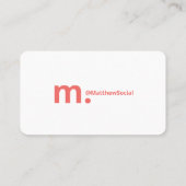 こんにちは私の名前は斜めはっきりしたの影のコーレルグラデーション 名刺 (裏面)