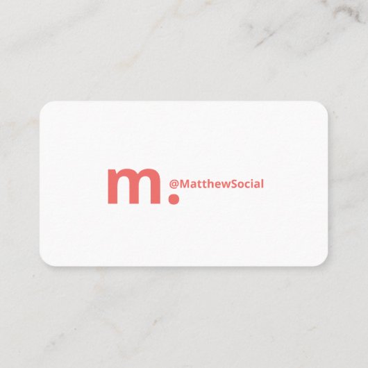 こんにちは私の名前は斜めはっきりしたの影のコーレルグラデーション 名刺 (裏面)