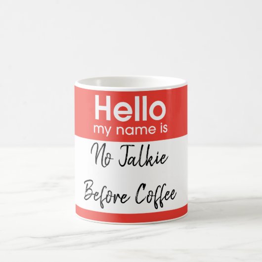こんにちは私の名前は次のとおりです: カスタム コーヒーマグカップ (中央)