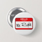 こんにちは私の名前は氏Rightです 缶バッジ (正面&裏面)