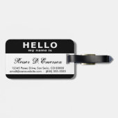 こんにちは私の名前は白黒です ラゲッジタグ (裏面横)