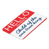 こんにちは私の名前は真の王の子である マグネット (左側)