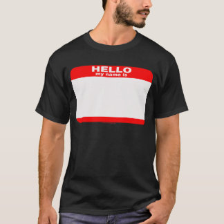 こんにちは私の名前は空白のなコピーです Tシャツ