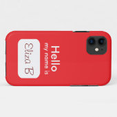 こんにちは私の名前は赤い電話ケース Case-Mate iPhoneケース (裏面(横))